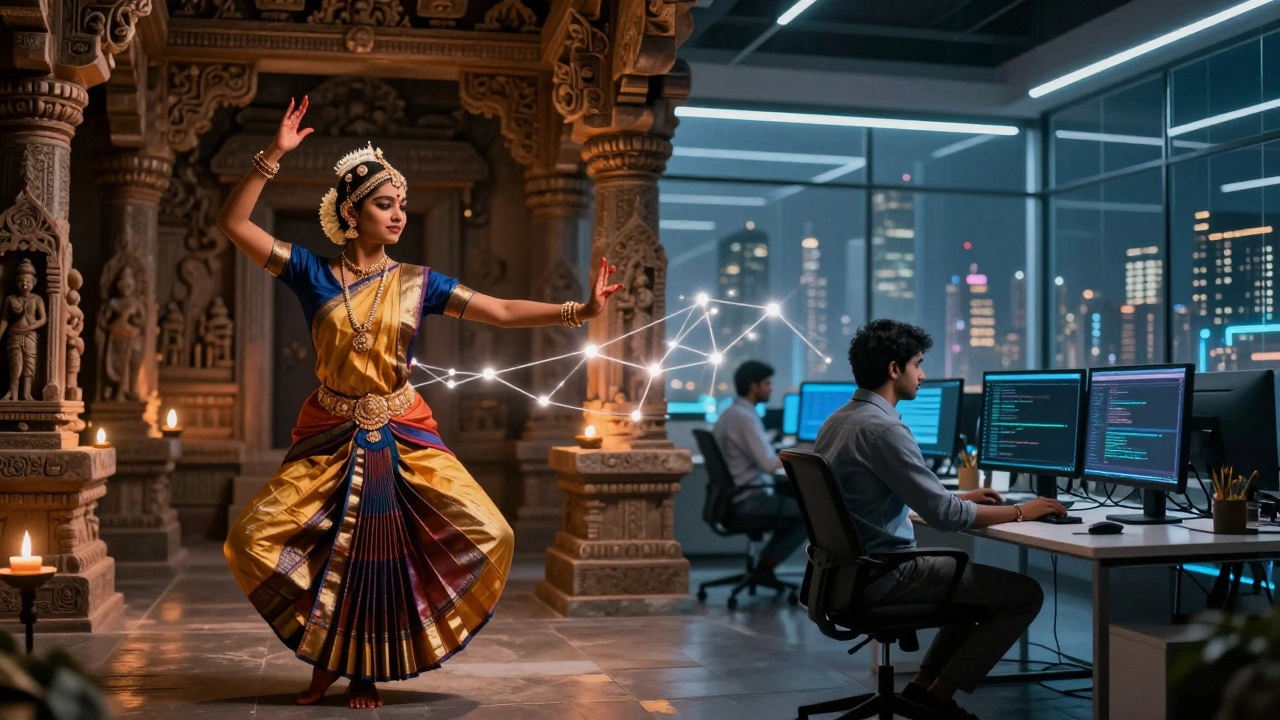 Bharatanatyam dancer and IT worker merging traditions and tech